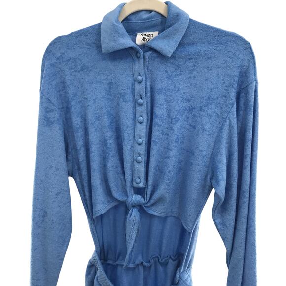 Princess Polly Kacy Blue Cutout Romper - Picture 6 of 11